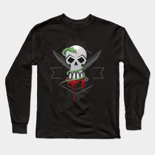 Bloody Skull With Snake Long Sleeve T-Shirt